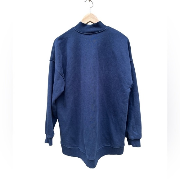 Zara Mock Neck Knit Sweater in Navy Blue. Size S. Preowned in great condition - Picture 2 of 5